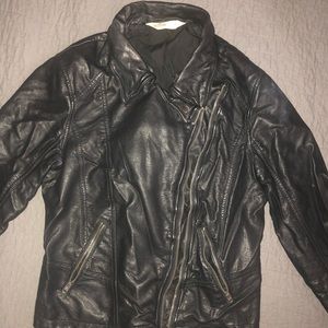 Hollister women’s faux leather jacket size large